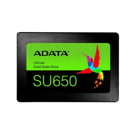 ADATA Ultimate SU650 512 GB, SSD form factor 2.5", SSD interface SATA 6Gb/s, Write speed 450 MB/s, Read speed 520 MB/s