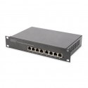 Digitus 8-port Gigabit Ethernet Switch DN-80114 10/100/1000 Mbps (RJ-45), Unmanaged, Rack mountable, Power supply type Internal,