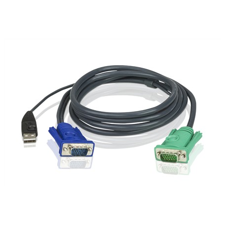 Aten 2L-5202U 1.8M USB KVM Cable with 3 in 1 SPHD