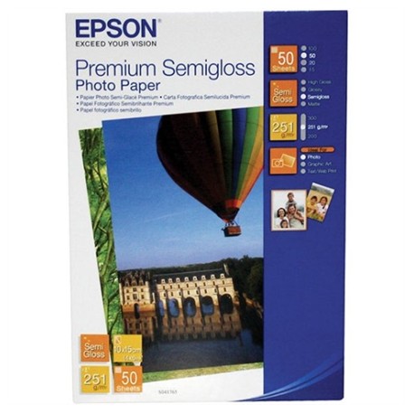 Epson Premium Semigloss Photo Paper 10x15cm, 251g/m2, 50 sheets Epson