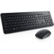 Dell Keyboard and Mouse KM3322W Wireless (2.4 GHz), Batteries included, Russian (QWERTY), Black