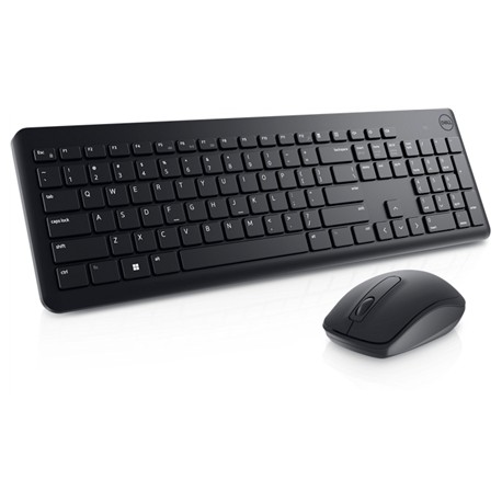 Dell Keyboard and Mouse KM3322W Wireless (2.4 GHz), Batteries included, Russian (QWERTY), Black