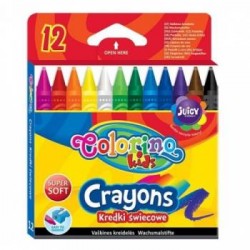 Vaškinės kreidelės Colorino Kids 12 spalvų