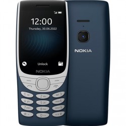 Nokia 8210 Blue, 2.8 ", TFT LCD, 240 x 320, Unisoc, T107, Internal RAM 0.048 GB, 0.128 GB, microSDHC, Dual SIM, Main camera 0.3 