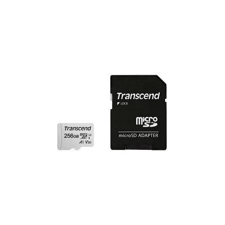 MEMORY MICRO SDXC 256GB W/ADAP/C10 TS256GUSD300S-A TRANSCEND