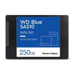 SSD|WESTERN DIGITAL|SA510|250GB|SATA 3.0|Write speed 440 MBytes/sec|Read speed 555 MBytes/sec|2,5"|TBW 100 TB|MTBF 1750000 hours