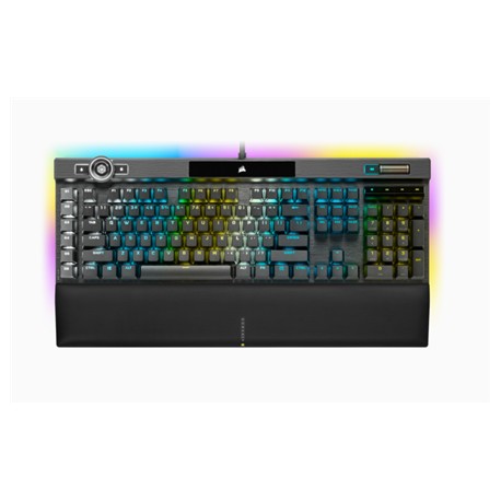 Corsair K100 RGB Optical Mechanical Gaming Keyboard, US, Wired, Black/Red