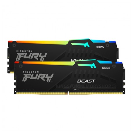 Kingston Fury Beast RGB 32 Kit (16GBx2) GB, DDR5, 5200 MHz, PC/server, Registered No, ECC No, 2x16 GB