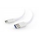 CABLE USB-C TO USB3 0.1M WHITE/CCP-USB3-AMCM-W-0.1M GEMBIRD