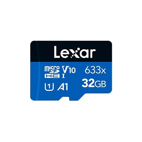Lexar Memory card LMS0633032G-BNNNG 32 GB, microSDHC, Flash memory class UHS-I Class 10, Adapter