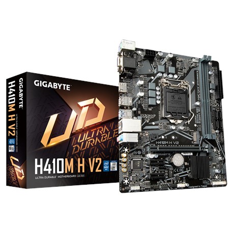 Gigabyte H410M H V2 1.0 M/B Processor family Intel, Processor socket LGA1200, DDR4 DIMM, Memory slots 2, Supported hard disk dri