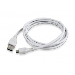 CABLE USB2 A PLUG/MICRO B 1.8M/WHITE CCP-MUSB2-AMBM-6 GEMBIRD