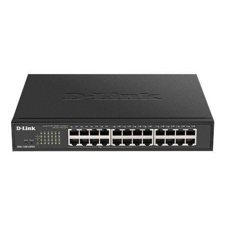 D-Link Smart Switch DGS-1100-24PV2 Managed, Rack Mountable, PoE ports quantity 12, Ethernet LAN (RJ-45) ports 24