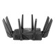 Asus Wifi 6 802.11ax Quad-band Gigabit Gaming Router ROG GT-AXE16000 Rapture 802.11ax, 1148+4804+4804+48004 Mbit/s, 10/100/1000 