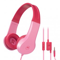 Motorola Kids Wired Headphones Moto JR200 Built-in microphone, Over-Ear, 3.5 mm plug, Pink