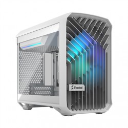 Fractal Design Torrent Nano RGB White TG clear tint Side window, White TG clear tint, Power supply included No