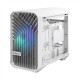 Fractal Design Torrent Nano RGB White TG clear tint Side window, White TG clear tint, Power supply included No