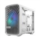 Fractal Design Torrent Nano RGB White TG clear tint Side window, White TG clear tint, Power supply included No