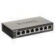 D-Link Smart Gigabit Ethernet Switch DGS-110-08V2 Managed, Desktop, Power supply type External, Ethernet LAN (RJ-45) ports 8