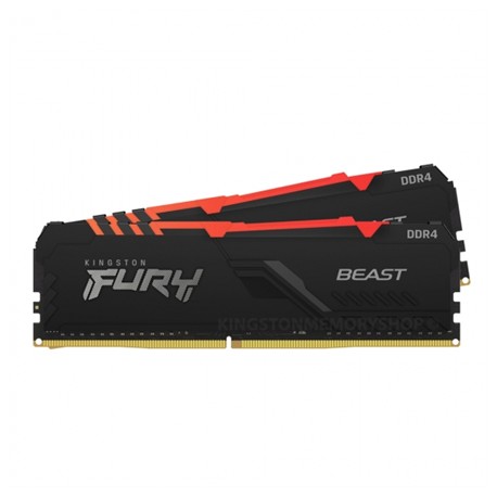 Kingston Fury Beast 16 GB, DDR4-3200, 1600 MHz, PC/server, Registered No, ECC No, Black