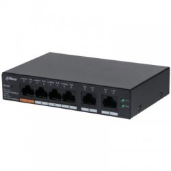 Switch|DAHUA|CS4006-4GT-60|Type L2|Desktop/pedestal|PoE ports 4|60 Watts|DH-CS4006-4GT-60