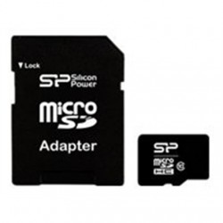 Silicon Power 8 GB MicroSDHC Flash memory class 10 SD adapter