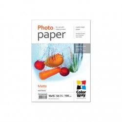 ColorWay Matte Photo Paper 10x15 190 g/m²
