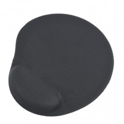 Gembird Gel mouse pad with wrist support Ergonomic mouse pad 240 x 220 x 4 mm Black