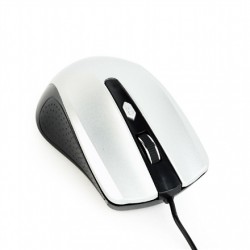 Gembird Mouse MUS-4B-01-BS Standard Black/ silver USB