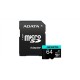 ADATA Premier Pro UHS-I U3 V30S 64 GB MicroSDXC Flash memory class 10 Adapter