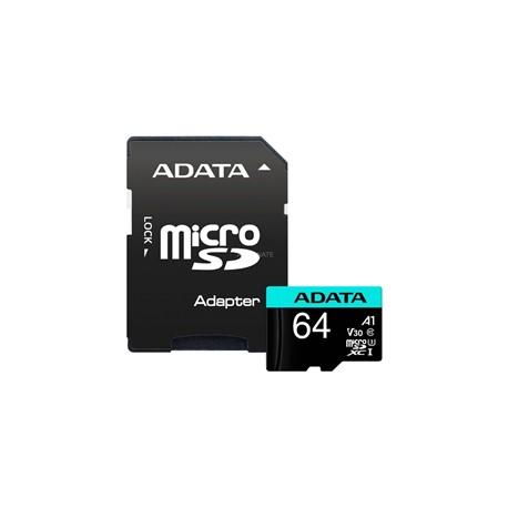 ADATA Premier Pro UHS-I U3 V30S 64 GB MicroSDXC Flash memory class 10 Adapter