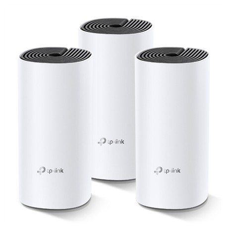 TP-LINK Whole Home Mesh WiFi System Deco M4 (3-Pack) 802.11ac 300+867 Mbit/s 10/100/1000 Mbit/s Ethernet LAN (RJ-45) ports 2 Mes