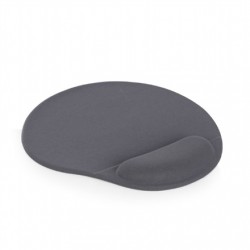 Gembird MP-GEL-GR Gel mouse pad with wrist support, grey Comfortable Gel mouse pad Grey