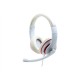 Gembird Stereo Headset MHS 03 WTRD White with Red Ring 3.5 mm Headset