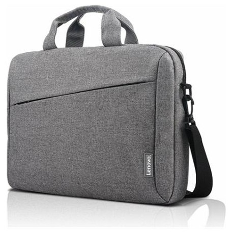 Lenovo Essential 15.6-inch Laptop Casual Toploader T210 Grey Messenger-Briefcase Grey Shoulder strap