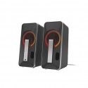Genesis Computer Speaker Helium 100BT RGB Wireless connection Bluetooth Silver/Black Gaming Speakers