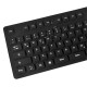 Logilink Flexible waterproof Keyboard USB + PS/2 ID0019A Flexible keyboard Wired DE Black