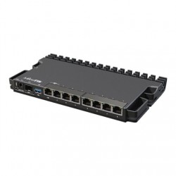 MikroTik Wired Ethernet Router RB5009UG+S+IN, Quad core 1.4 GHz CPU, 1xSFP+, 7xGigabit LAN, 1x2.5G LAN, 1xUSB, Can be powered in