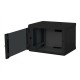 Digitus Wall Mounting Cabinet DN-19 07-U-SW Black IP protection class: IP20 Front door: Glass door, single opening Cabinet type: