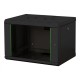 Digitus Wall Mounting Cabinet DN-19 07-U-SW Black IP protection class: IP20 Front door: Glass door, single opening Cabinet type: