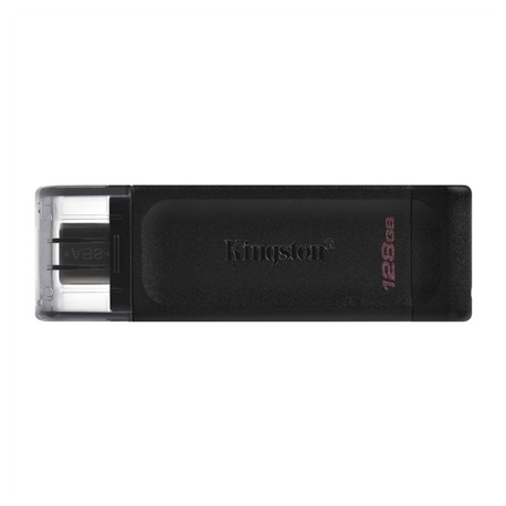 Kingston USB Flash Drive DataTraveler 70 128 GB USB 3.2 Gen 1 Type-C Black