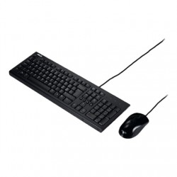 Asus U2000 Keyboard and Mouse Set Wired Mouse included EN Black 585 g