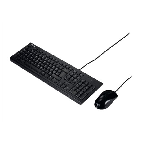 Asus U2000 Keyboard and Mouse Set Wired Mouse included EN 585 g Black