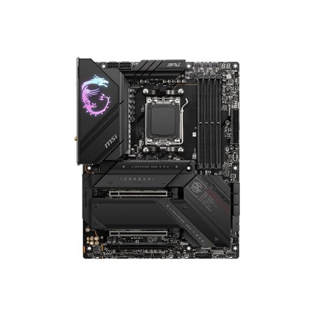 MSI MPG X670E CARBON WIFI Processor family AMD Processor socket AM5 DDR5 DIMM Memory slots 4 Supported hard disk drive interface