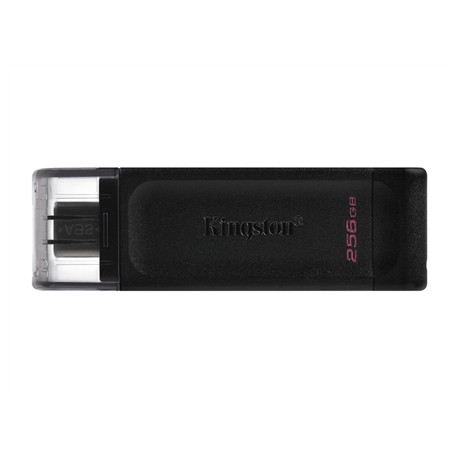 Kingston USB Flash Drive DataTraveler 70 256 GB USB 3.2 Gen 1 Type-C Black