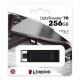 Kingston USB Flash Drive DataTraveler 70 256 GB USB 3.2 Gen 1 Type-C Black