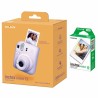 Fujifilm Instax Mini 12 Camera + Instax Mini Glossy (10pl) Lilac Purple 800