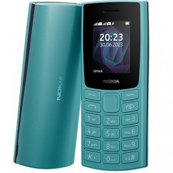 Nokia 105 (2023) TA-1557 Cyan 1.8 " TFT LCD 120 x 160 pixels Dual SIM Mini Sim 3G USB version microUSB 1000 mAh