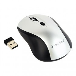 Gembird MUSW-4B-02-BS Wireless optical mouse, black/silver Gembird