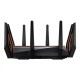Asus GT-AX11000 Tri-band WiFi Gaming Router ROG Rapture 802.11ax 4804+1148 Mbit/s 10/100/1000 Mbit/s Ethernet LAN (RJ-45) ports 